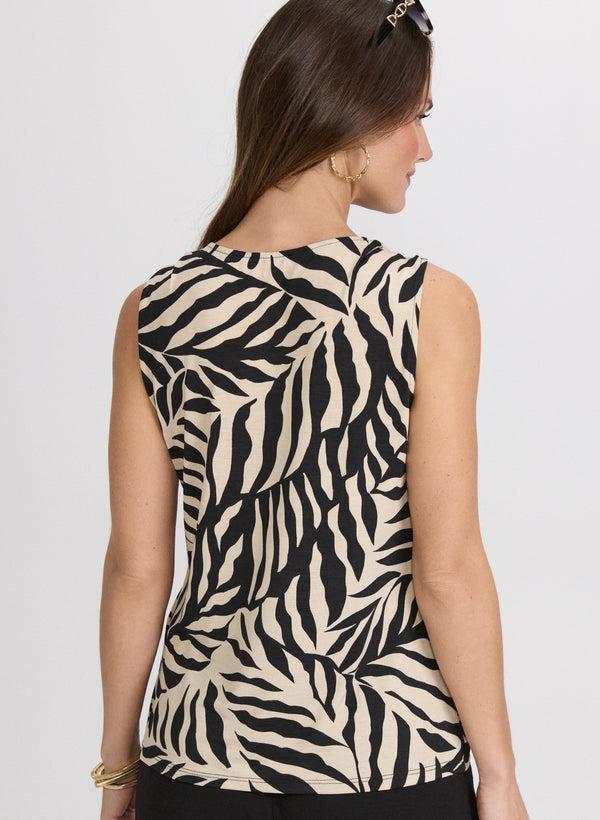 Laura Leaf Print Top