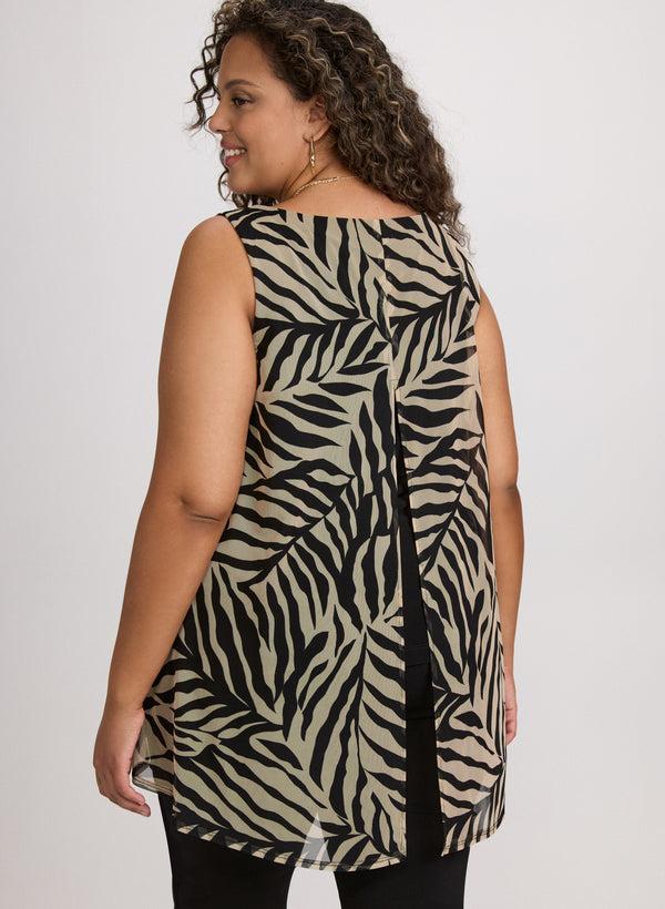 Laura Leaf Print Top