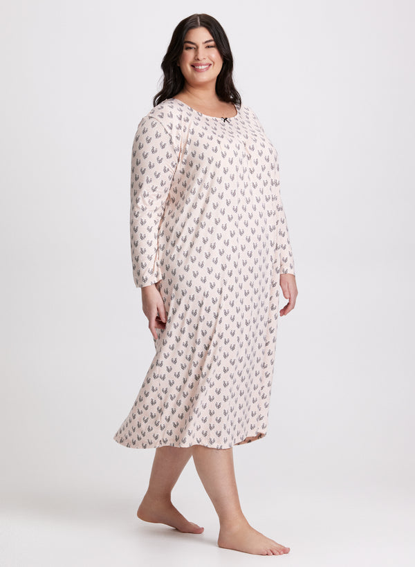 Laura Leopard Heart Nightgown
