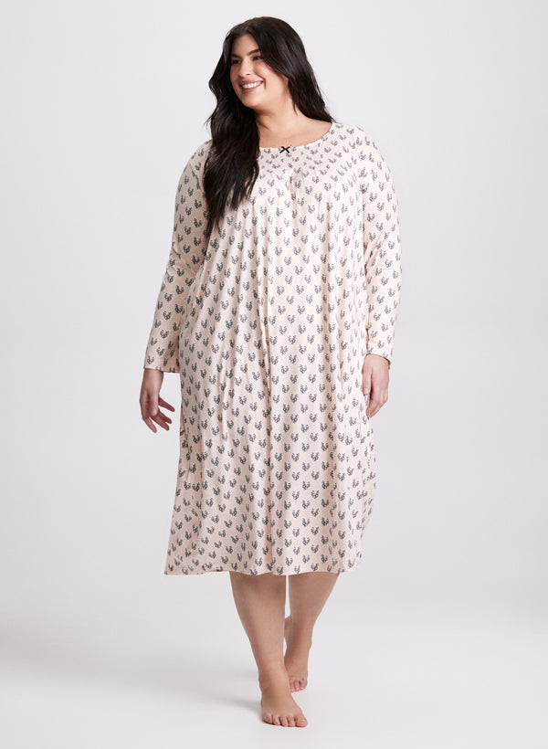 laura Leopard Heart Nightgown