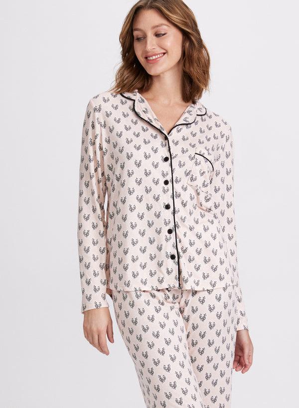 Laura Leopard Heart Pyjama Set