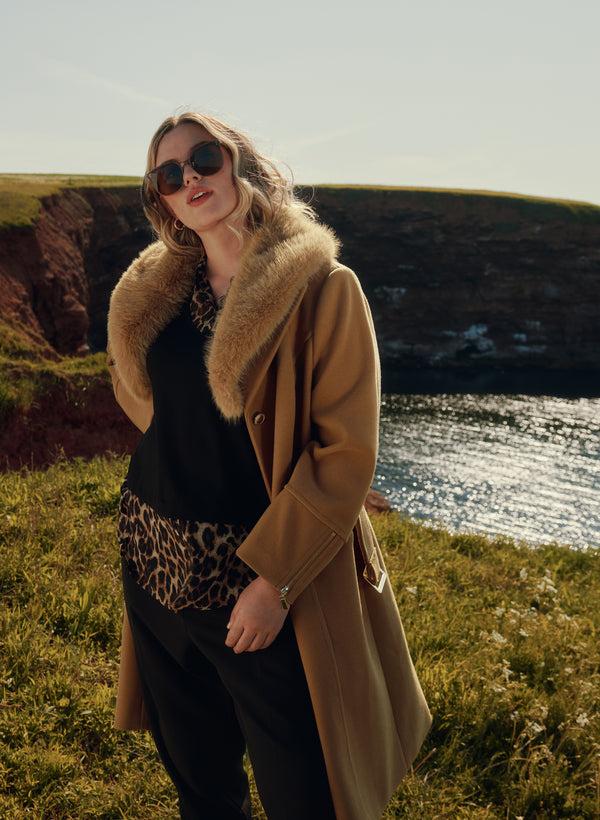 Laura Leopard Illusion Layered Top