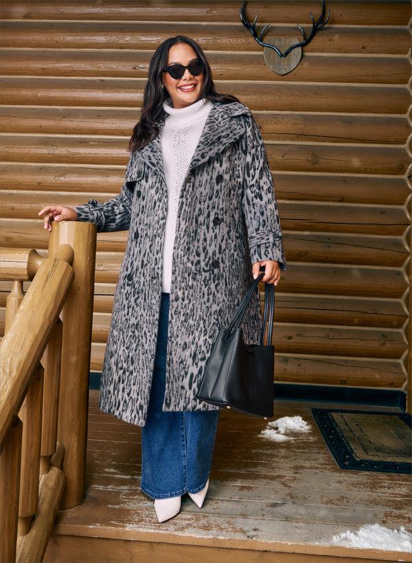 laura Leopard Print Coat