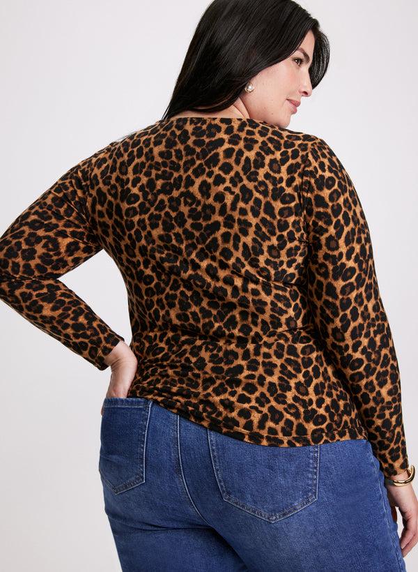 Laura Leopard Print Cut-Out Top