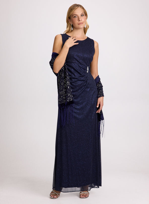 Laura Leopard Print Fringe Hem Wrap