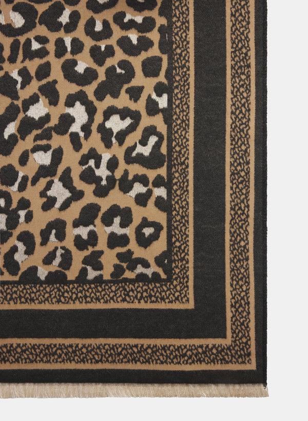 Laura Leopard Print Scarf