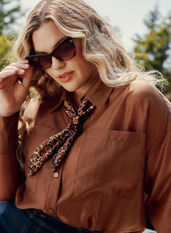 Laura Leopard Print Scarf