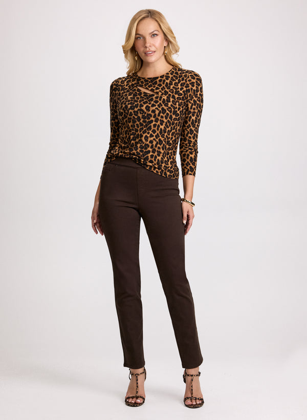 Laura Leopard Print Top