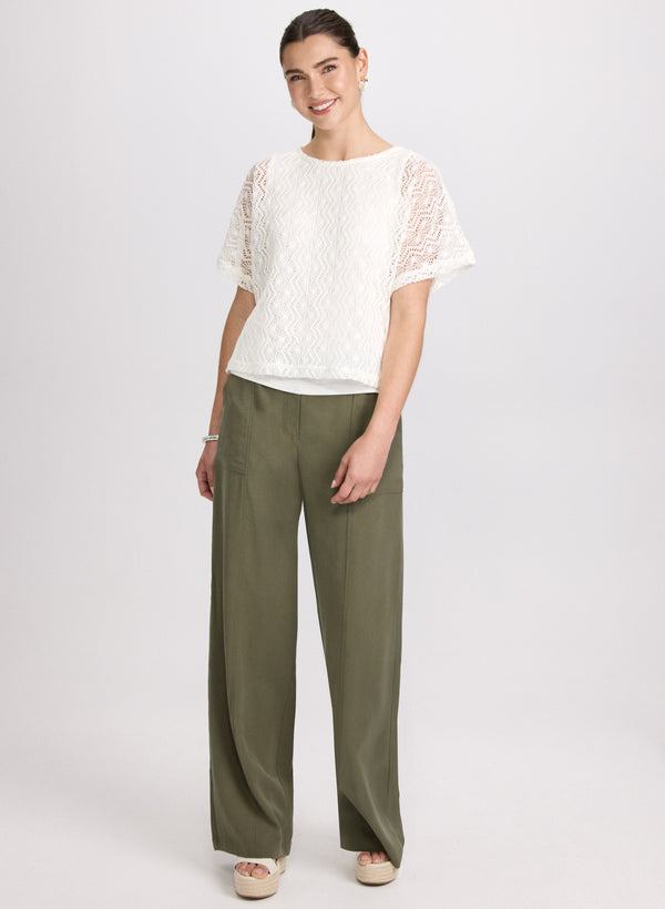 Laura Lined Crochet Top