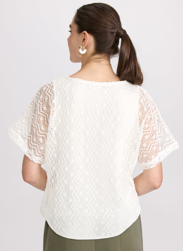 Laura Lined Crochet Top
