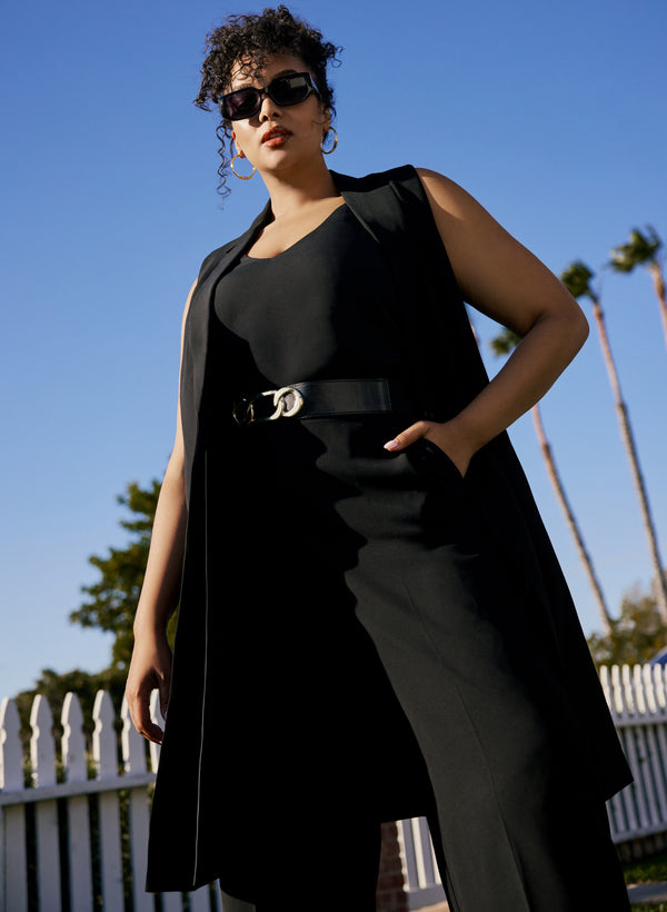 Laura Long Buttoned Vest