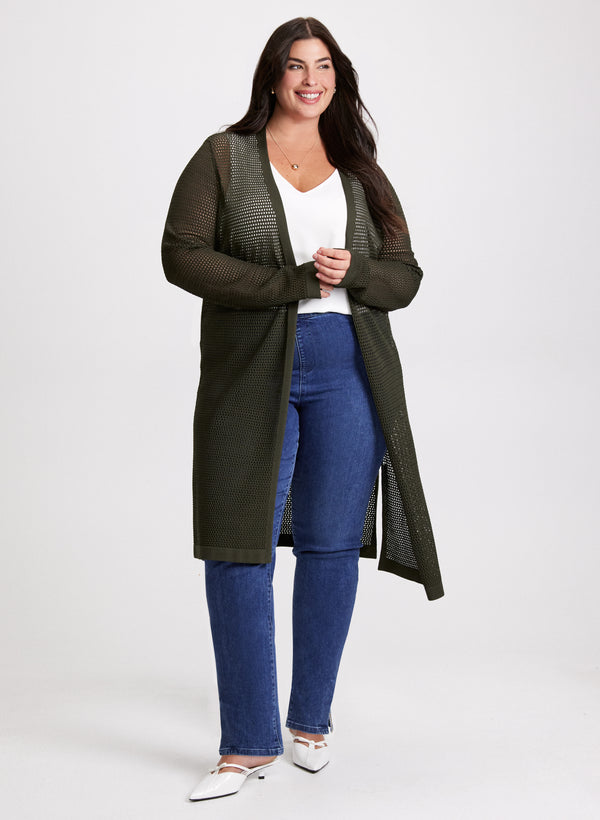 laura Long Cardigan & Pull-On Jeans