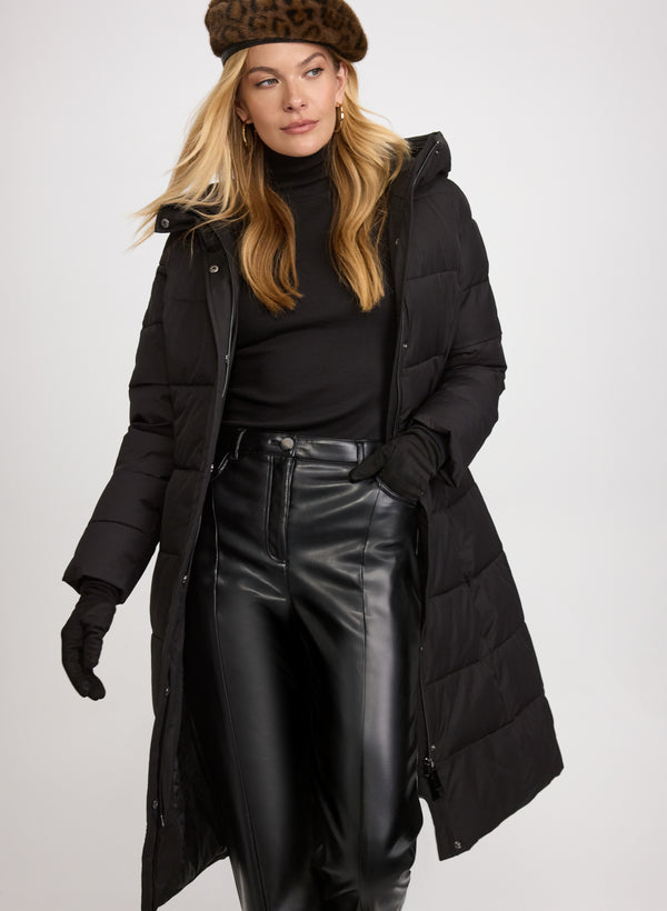 laura Long Quilted Coat