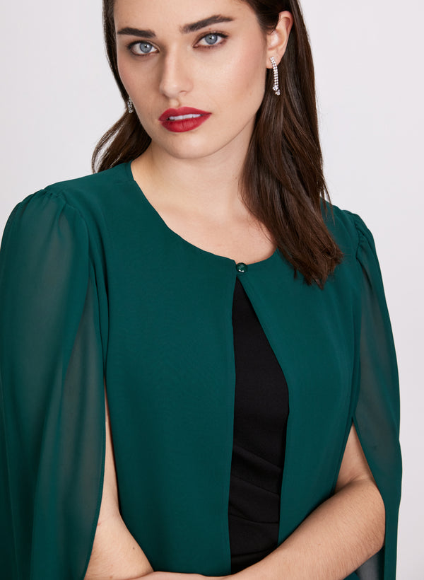 Laura Long Sleeve Chiffon Bolero