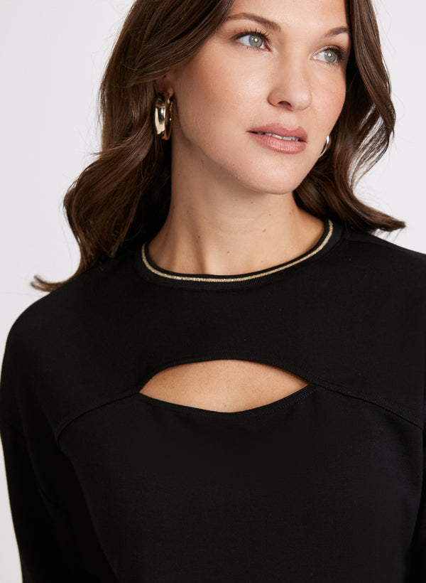 Laura Long Sleeve Cut-Out Top