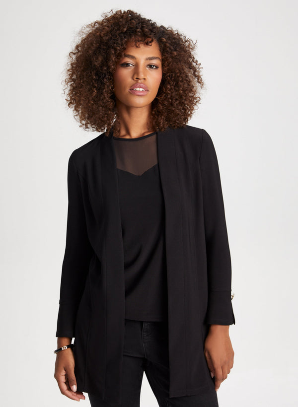 laura Long Sleeve Open Front Top