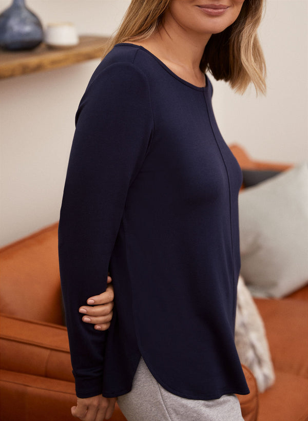 Laura Long Sleeve Seam Detail Top