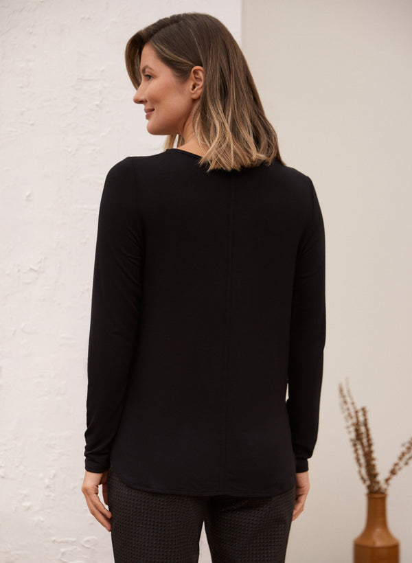 Laura Long Sleeve Seam Detail Top