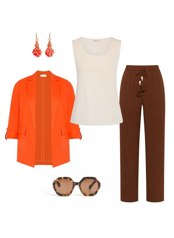 laura Look 2: A Zest of Orange