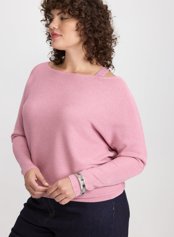 laura Lurex Knit Pullover