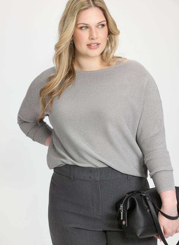 laura Lurex Knit Pullover