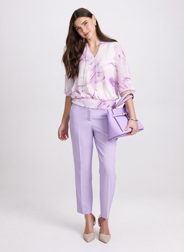 Laura Marble Print Blouse