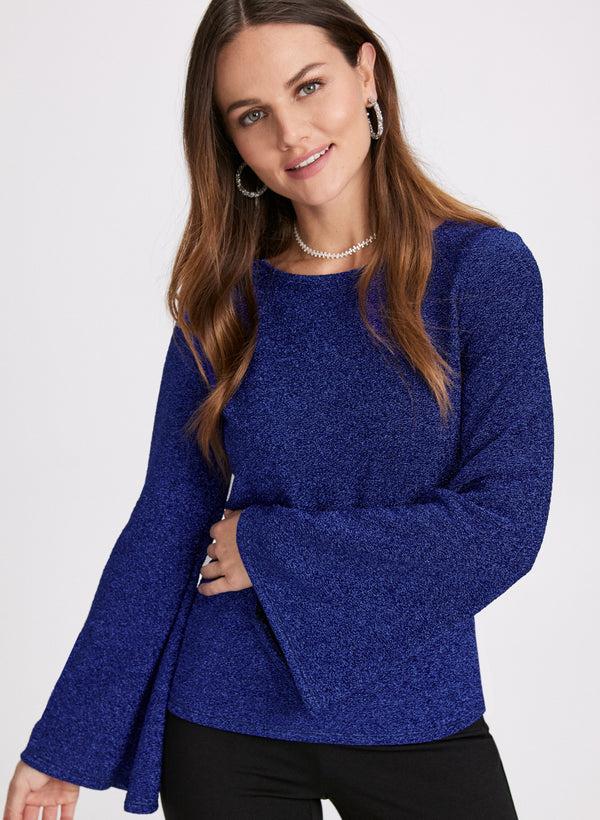 Laura Marled Metallic Knit Top