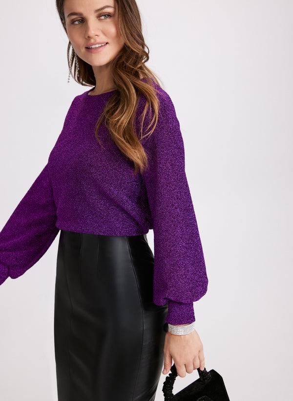 Laura Marled Metallic Knit Top