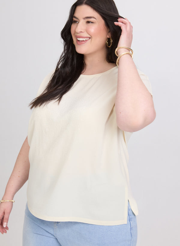 Laura Matte Sequin Embellished Top