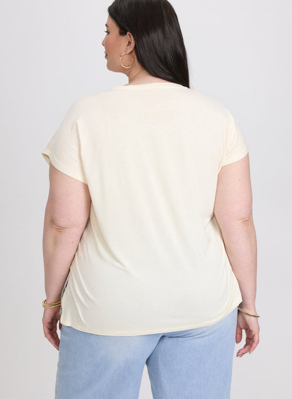 Laura Matte Sequin Embellished Top