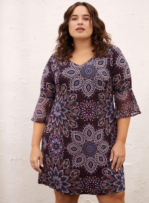 laura Medallion Print Dress