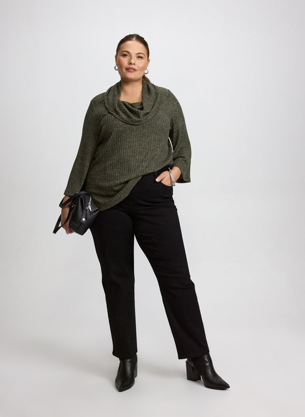 Laura Melange Knit Sweater