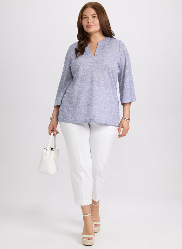 Laura Melange Knit Top