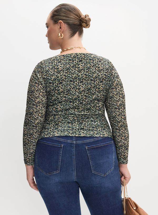 Laura Melanie Lyne - Abstract Print Top