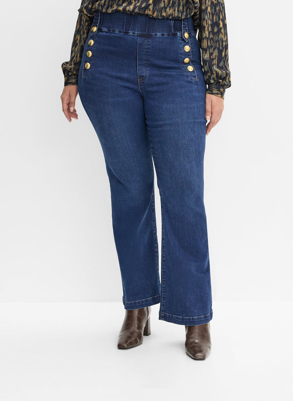 laura Melanie Lyne - Button Detail Jeans