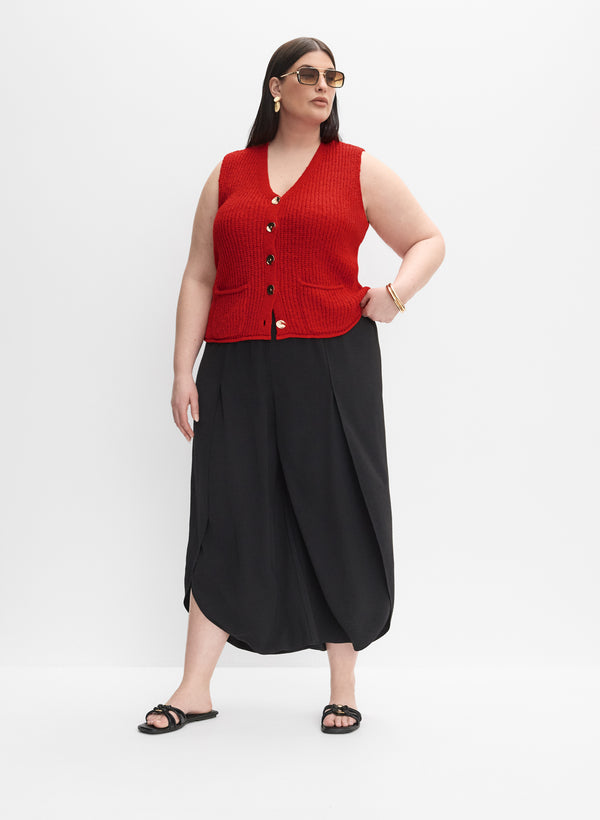 Laura Melanie Lyne - Button Vest Cardigan