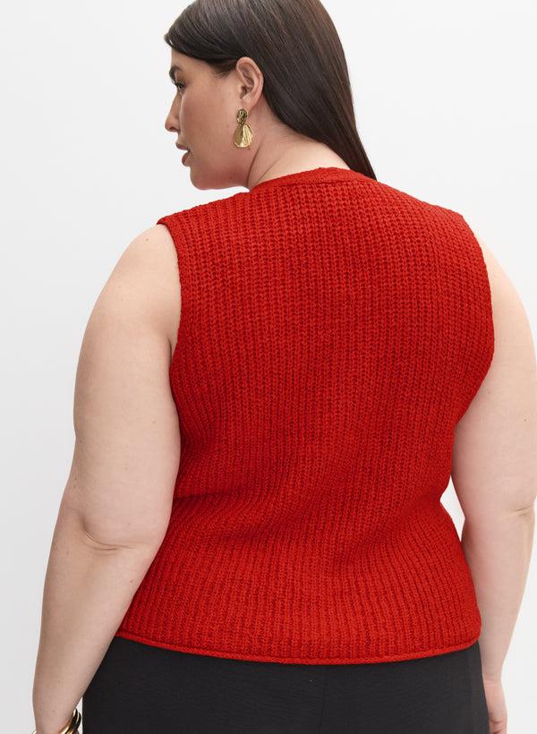 Laura Melanie Lyne - Button Vest Cardigan