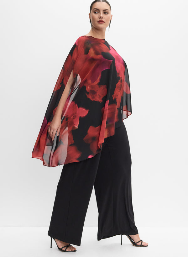 Laura Melanie Lyne - Chiffon & Jersey Jumpsuit