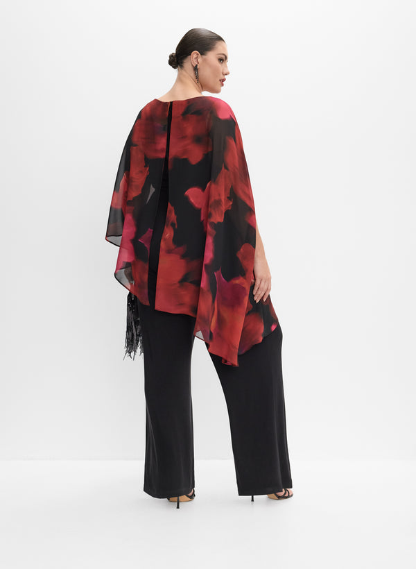 Laura Melanie Lyne - Chiffon & Jersey Jumpsuit