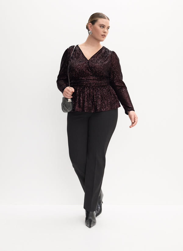 Laura Melanie Lyne - Crossover Sequin Top