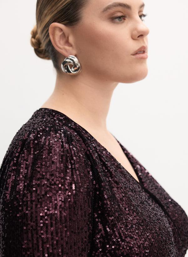 Laura Melanie Lyne - Crossover Sequin Top