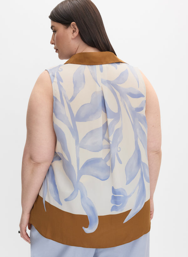 Laura Melanie Lyne - Floral Sleeveless Blouse