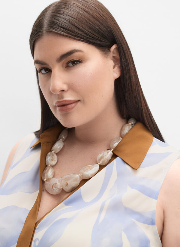 Laura Melanie Lyne - Floral Sleeveless Blouse