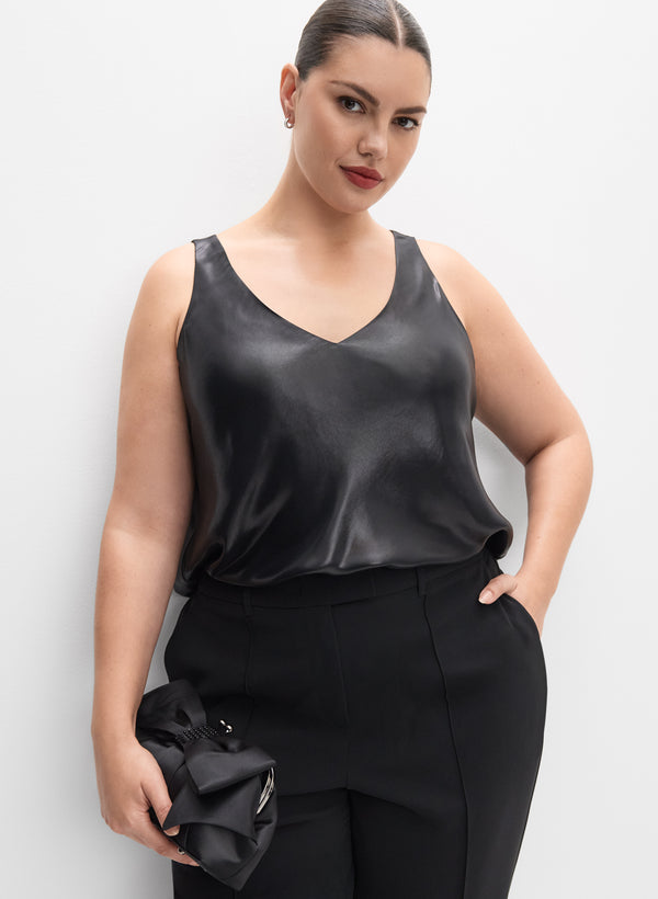 laura Melanie Lyne - Metallic Lamé Tank Top