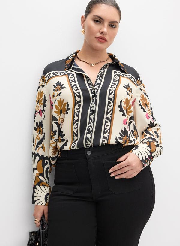 laura Melanie Lyne - Mixed Floral Print Blouse