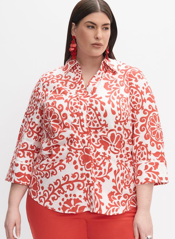 laura Melanie Lyne - Paisley Linen Blouse