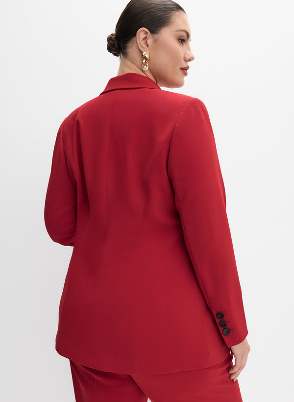 Laura Melanie Lyne - Satin Lapel Blazer