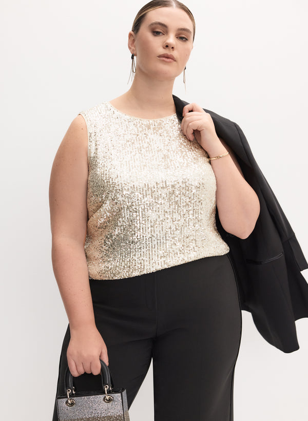 laura Melanie Lyne - Sequin Embellished Tank Top