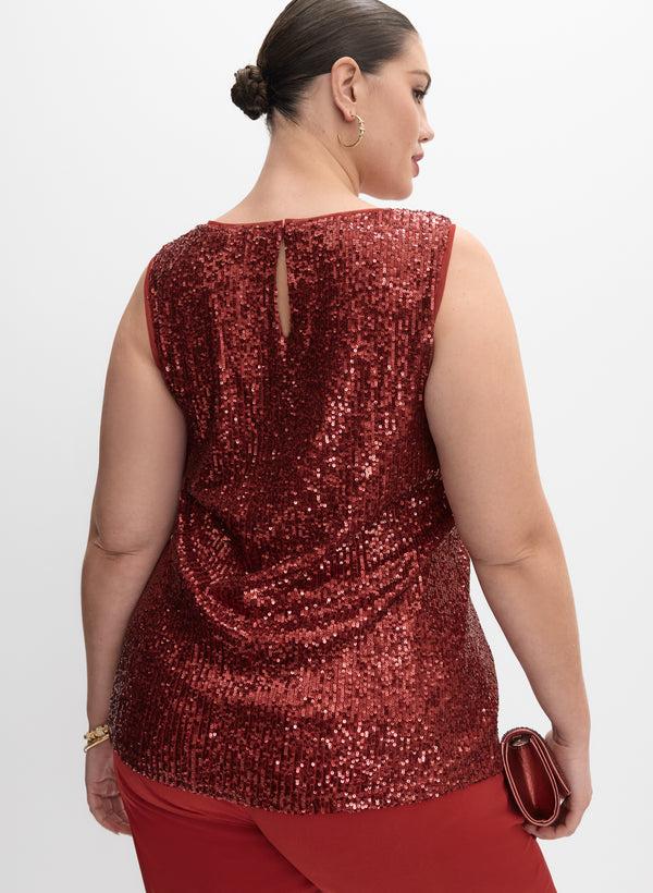 Laura Melanie Lyne - Sequin Embellished Top