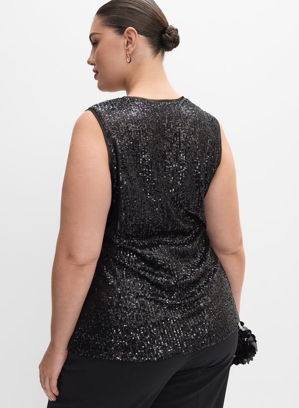 Laura Melanie Lyne - Sequin Embellished Top